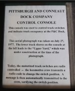 P&C Dock Control Console Sign - Pittsburgh & Conneaut Dock Co